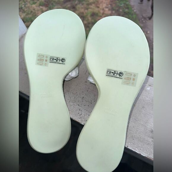 Cult Gaia Lime Green Slides Size 40 / US 10 - Picture 3 of 6